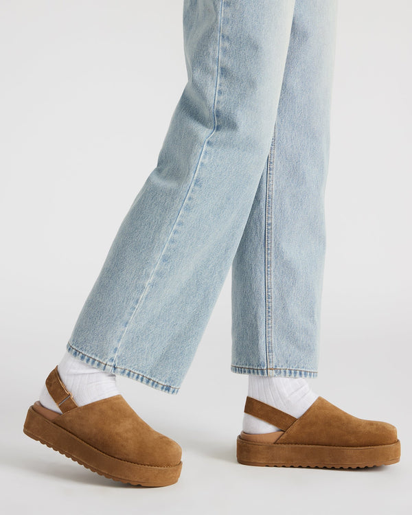 Madden Girl Mellow Cognac Suede