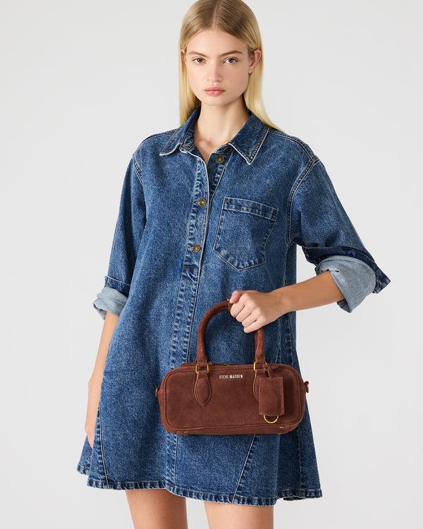 Madden Girl Merit Bag Chestnut Suede