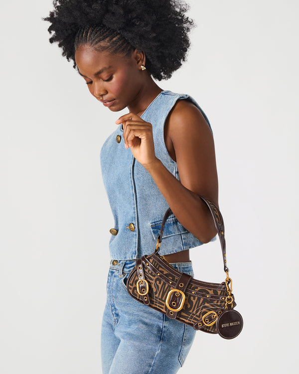 Madden Girl Motorr Bag Brown Multi