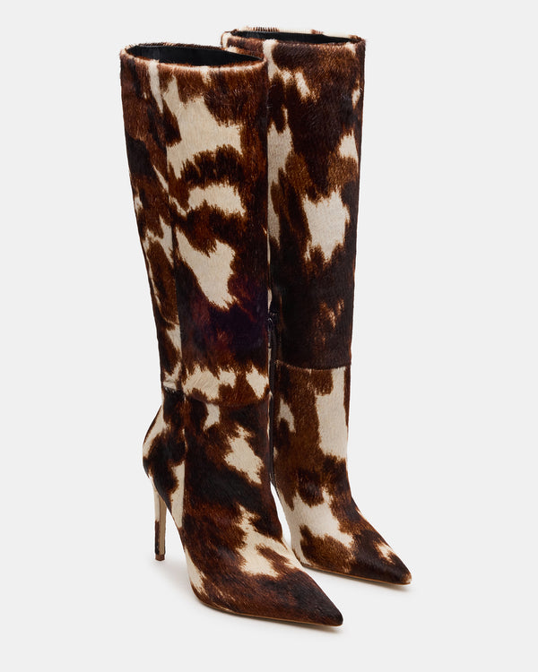Madden Girl Nitro Brown Cow Print