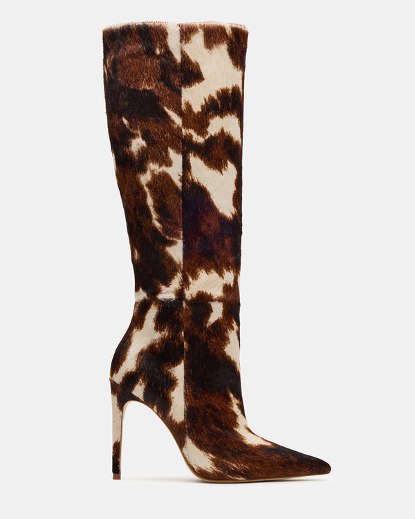 madden girl Nitro Brown Cow Print