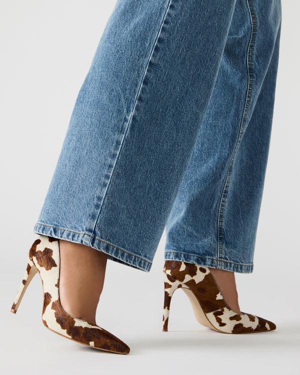 Madden Girl Noir Brown Cow Print