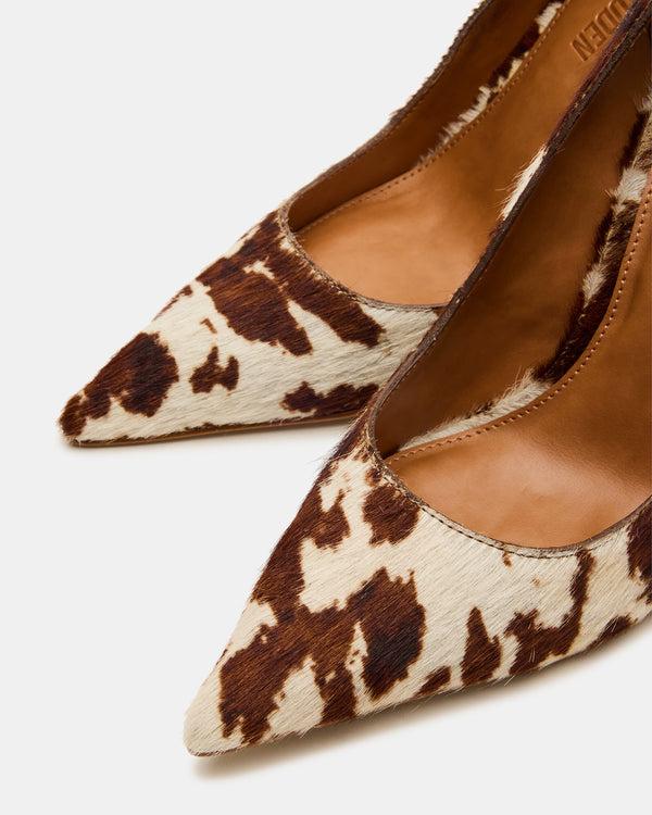 Madden Girl Noir Brown Cow Print