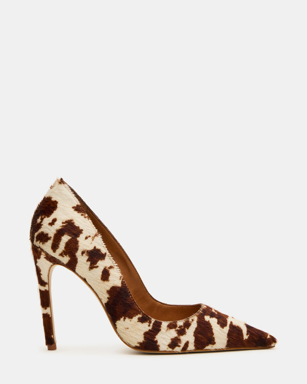 madden girl Noir Brown Cow Print