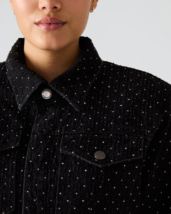 Madden Girl Parc Crystal Jacket Black