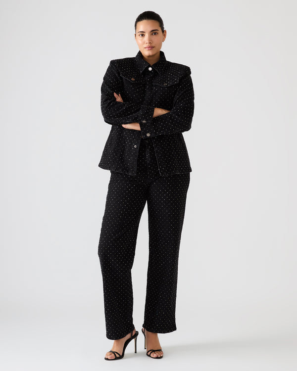 madden girl Parc Crystal Jacket Black