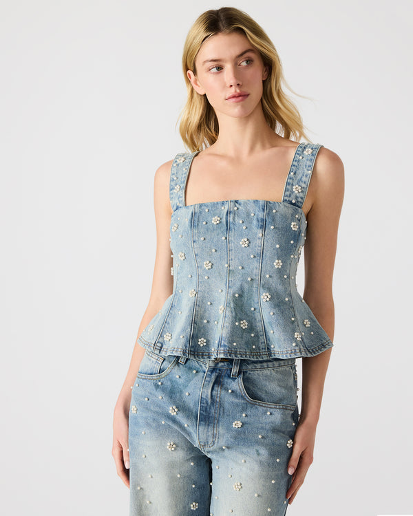 Madden Girl Penelopi Denim Top