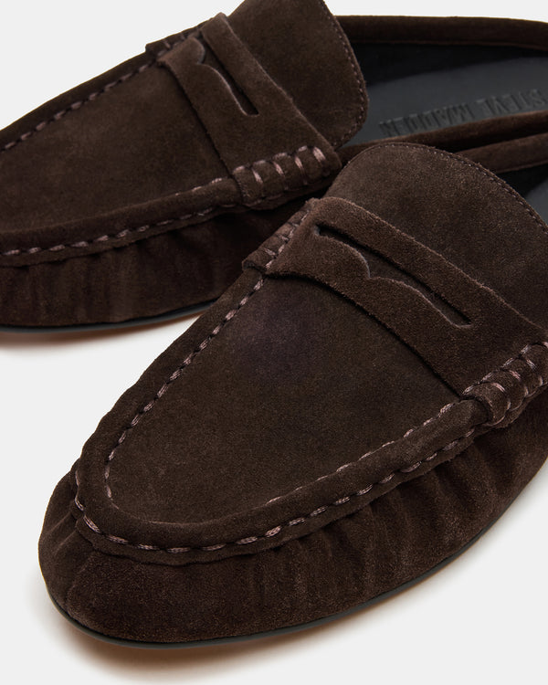 Madden Girl Rafe Chocolate Brown Suede