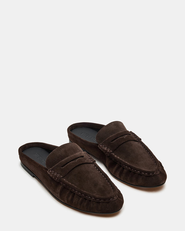 Madden Girl Rafe Chocolate Brown Suede