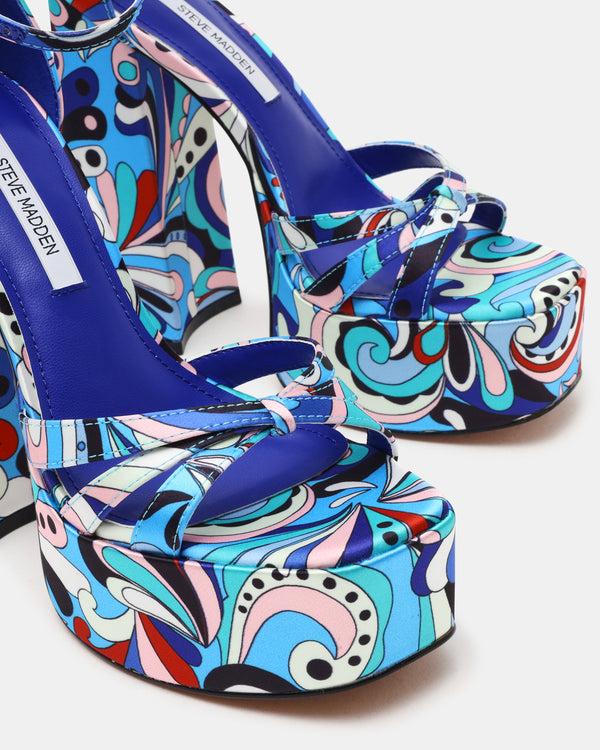 Madden Girl Retro Blue Print