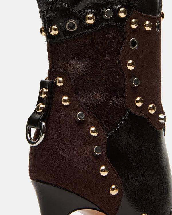 Madden Girl Revive Brown Multi Wide Calf