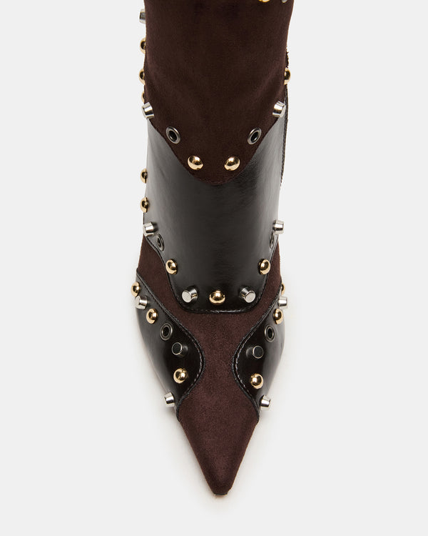 Madden Girl Revive Brown Multi Wide Calf