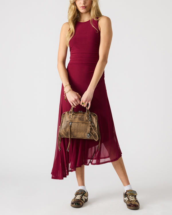 Madden Girl Riggs Bag Brown Distressed