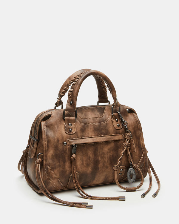 Madden Girl Riggs Bag Brown Distressed