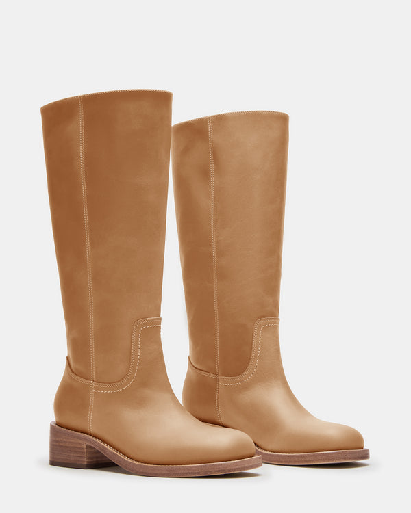 Madden Girl Riggs Banana Leather Wide Calf