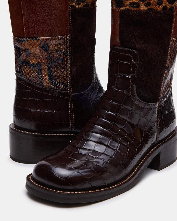 Madden Girl Riggs Brown Multi Patches