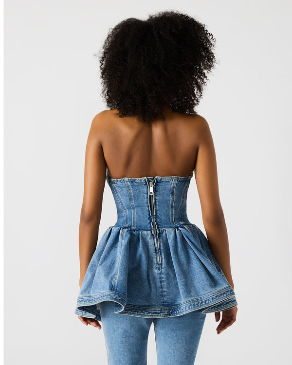 Madden Girl Rina Denim Top