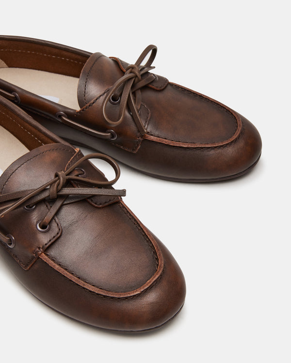 Madden Girl Sag Brown Leather