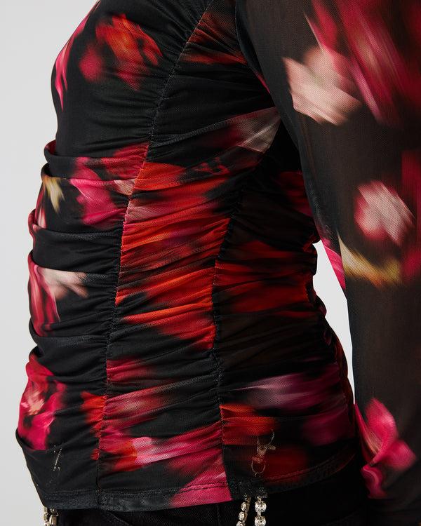 Madden Girl Taylore Top Blurry Floral