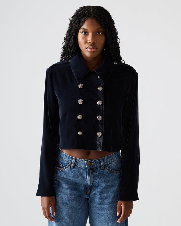 Madden Girl Tonia Blazer Indigo Haze