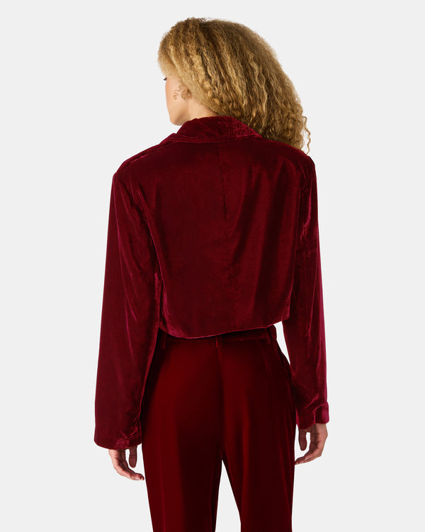 Madden Girl Tonia Blazer Red Velvet
