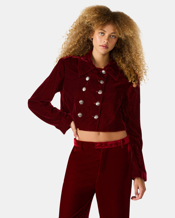 madden girl Tonia Blazer Red Velvet