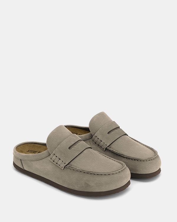 Madden Girl Wyatt Taupe Suede