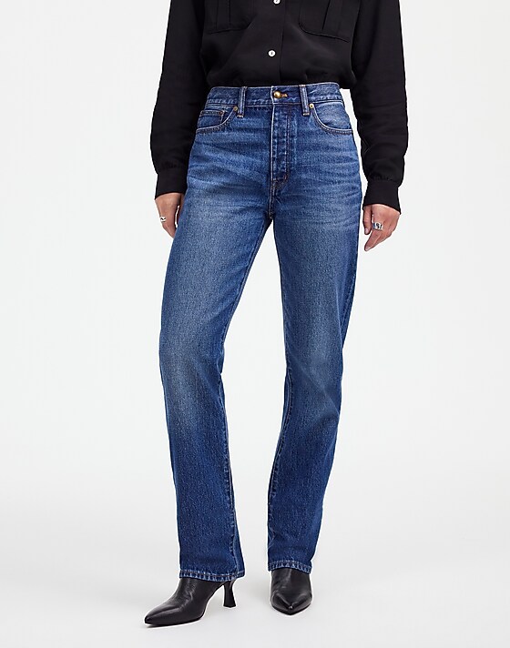 Madewell Alexa Chung For Madewell High-Rise Straight Jean In Allendale Wash Allendale Wash