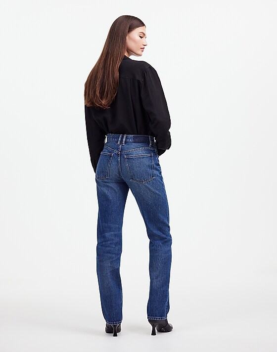 Madewell Alexa Chung For Madewell High-Rise Straight Jean In Allendale Wash Allendale Wash