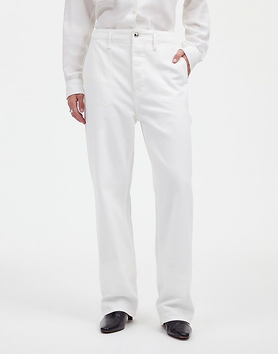 Madewell Alexa Chung For Madewell Workwear Jeans In True White True White