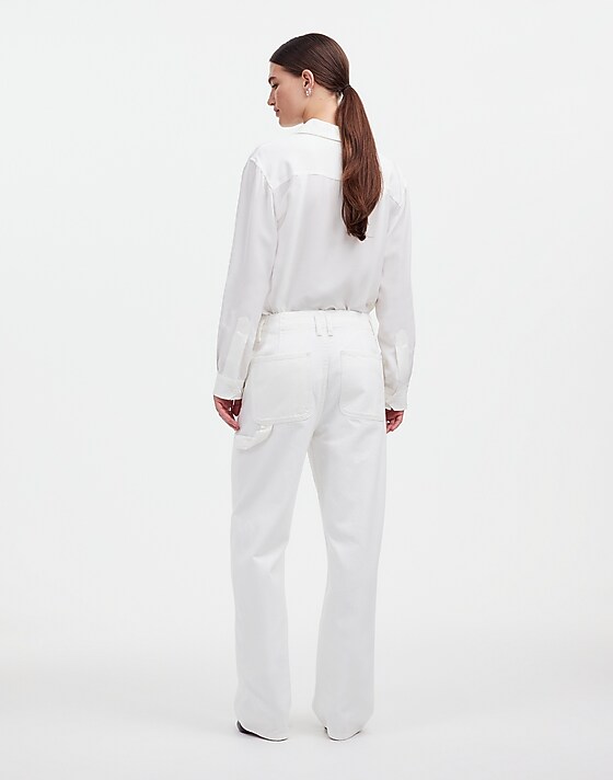 Madewell Alexa Chung For Madewell Workwear Jeans In True White True White
