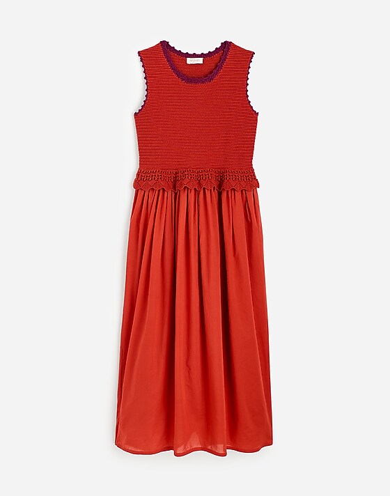 madewell Banjanan Heather Crochet Maxi Dress sienna sie