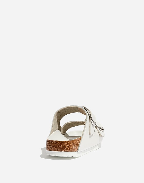 Madewell Birkenstock® Big Buckle Arizona Sandals White Leather