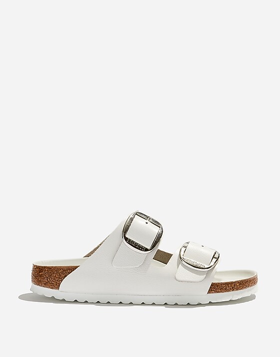 madewell Birkenstock® Big Buckle Arizona Sandals white leather