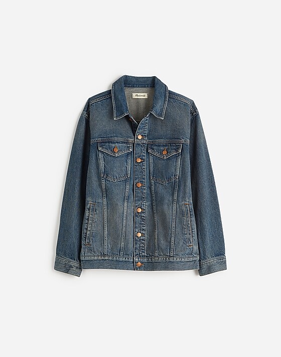 madewell Button-Front Denim Jacket in Charleston Wash charleston wash