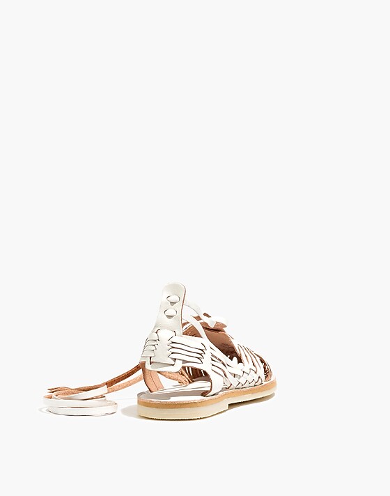 Madewell Chamula™ Sayulita Ankle-Wrap Sandals White