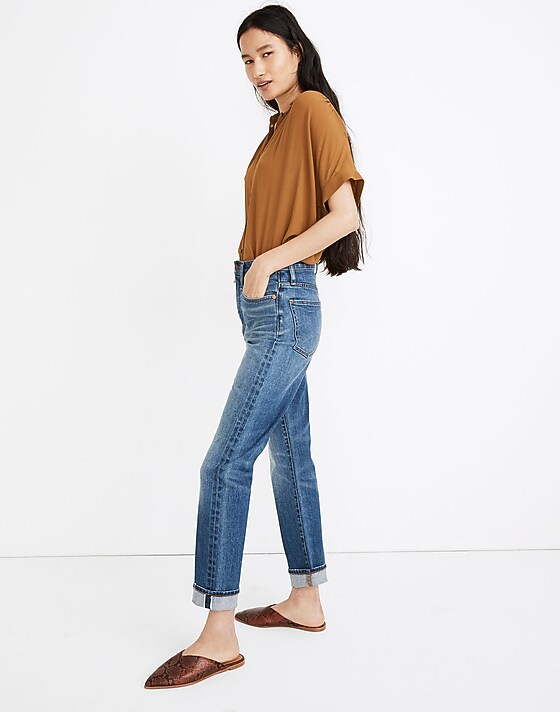 Madewell Classic Straight Jeans In Ives Wash: Selvedge Edition Ives Wash