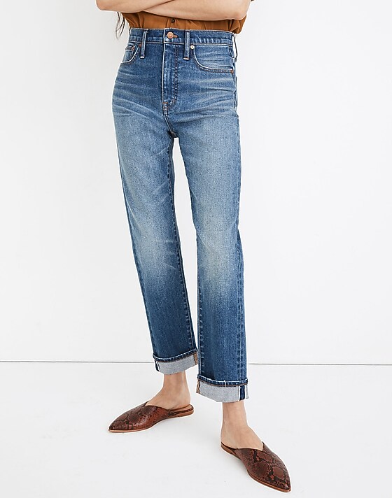 Madewell Classic Straight Jeans In Ives Wash: Selvedge Edition Ives Wash