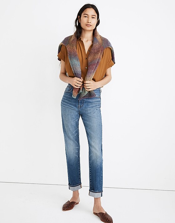 madewell Classic Straight Jeans in Ives Wash: Selvedge Edition ives wash