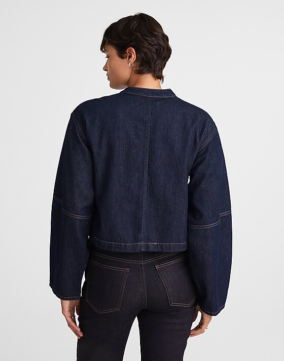 Madewell Cocoon-Sleeve Denim Lady Jacket Essex Wash