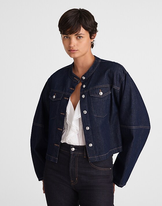 madewell Cocoon-Sleeve Denim Lady Jacket essex wash