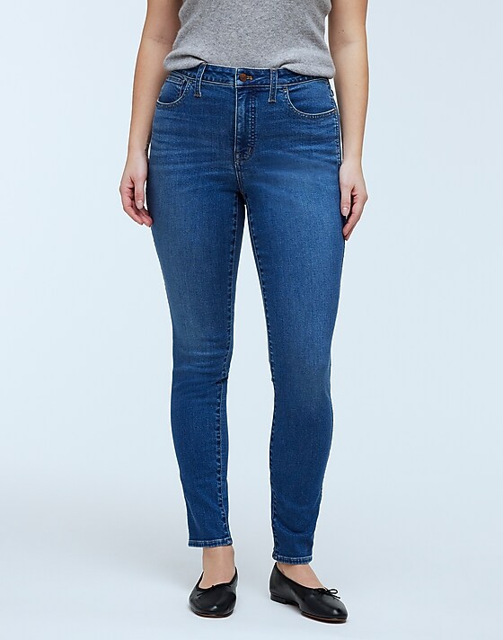Madewell Curvy 10" High-Rise Skinny Jeans Faulkner Wash