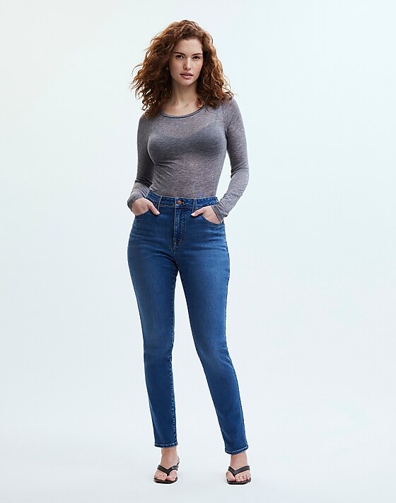 madewell Curvy 10" High-Rise Skinny Jeans faulkner wash