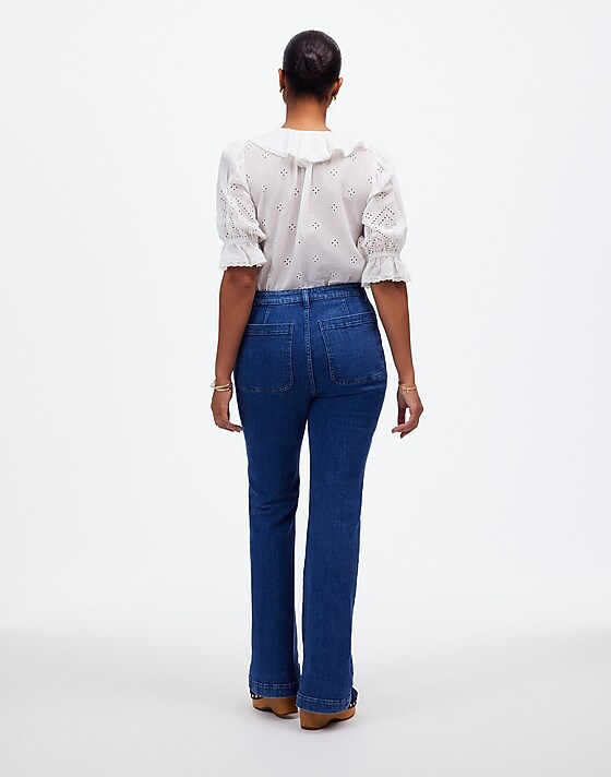 Madewell Curvy Flea Market Flare Jeans In Enola Wash Enola Wash