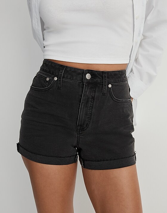 Madewell Curvy High-Rise Denim Shorts In Lunar Wash Lunar Wash