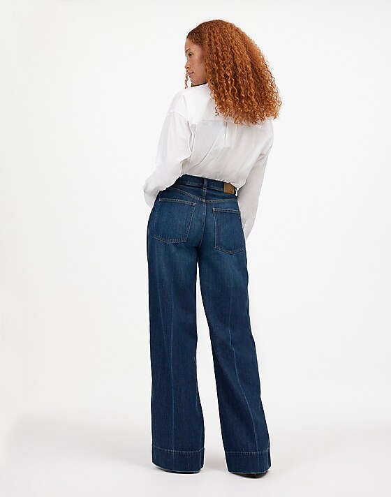 Madewell Curvy Superwide-Leg Jeans: Softdrape Denim Edition Ellsworth Wash