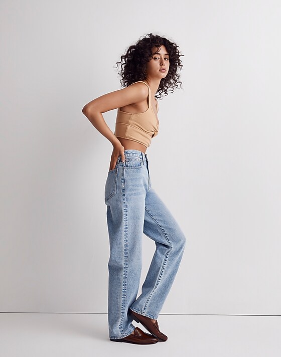 Madewell Cutout Knot-Front Crop Tank Top Dried Straw