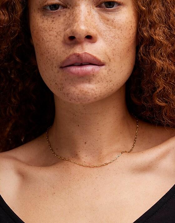 Madewell Demi-Fine Paperclip Chain Necklace 14k Gold