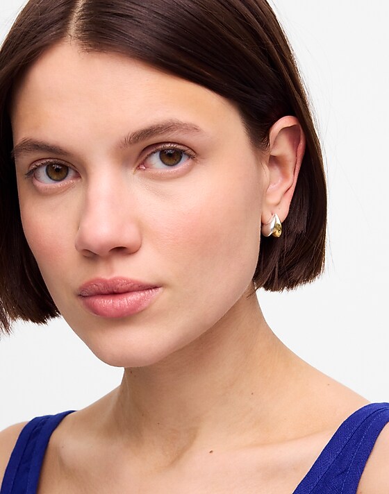 Madewell Demi-Fine Sculptural Statement Earrings 14k Gold