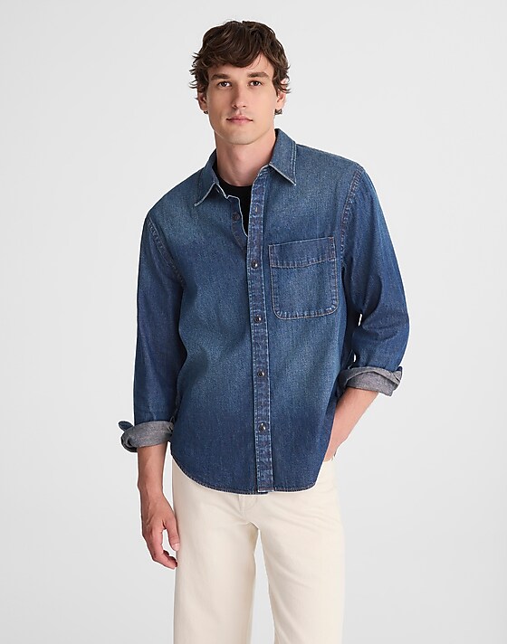 Madewell Denim Button-Up Shirt In Chambers Wash Chambers Wash